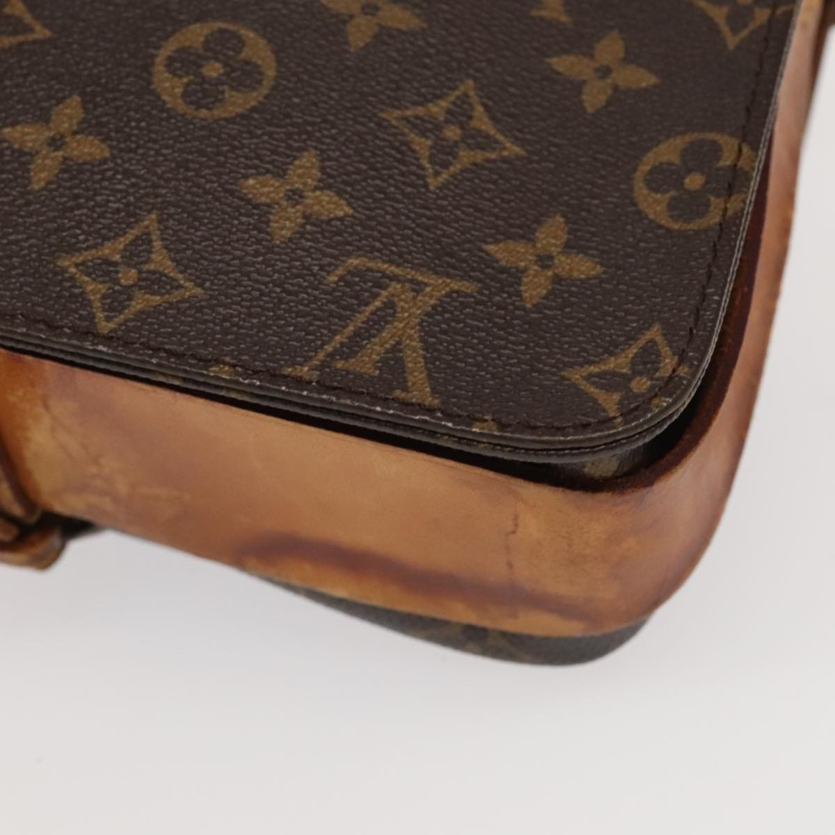 LOUIS VUITTON Monogram Cartouchiere GM Shoulder Bag M51252 LV Auth 96368