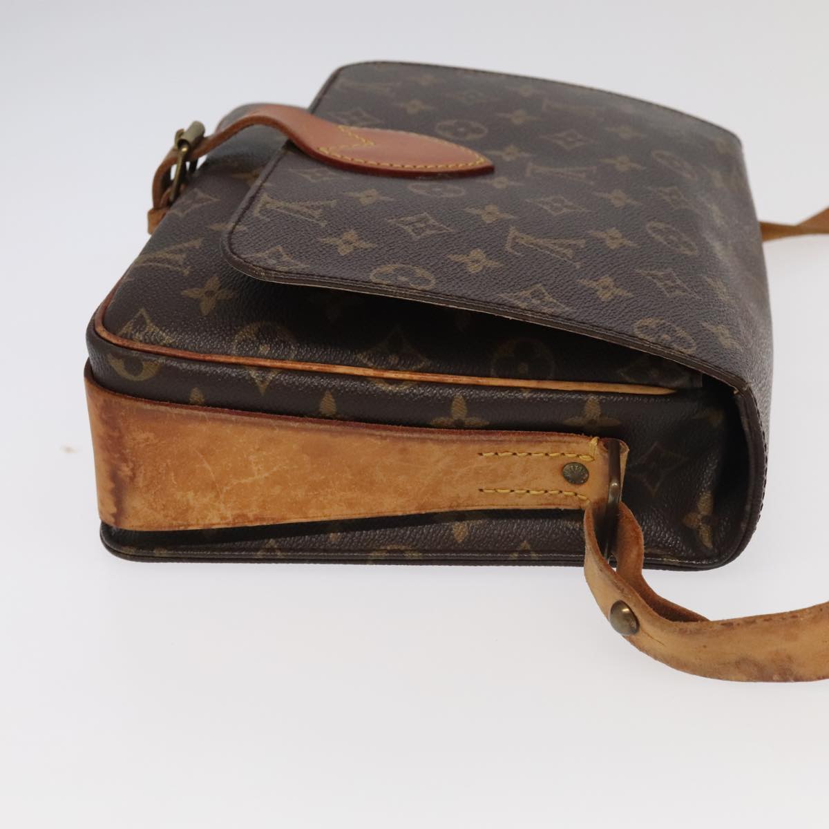 LOUIS VUITTON Monogram Cartouchiere GM Shoulder Bag M51252 LV Auth 96368