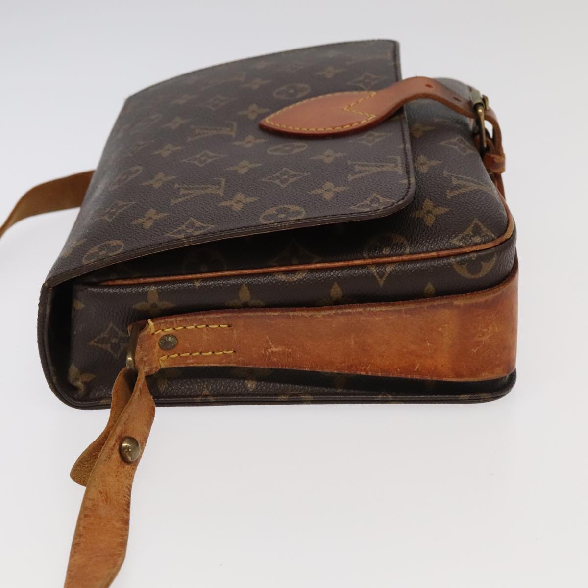 LOUIS VUITTON Monogram Cartouchiere GM Shoulder Bag M51252 LV Auth 96368