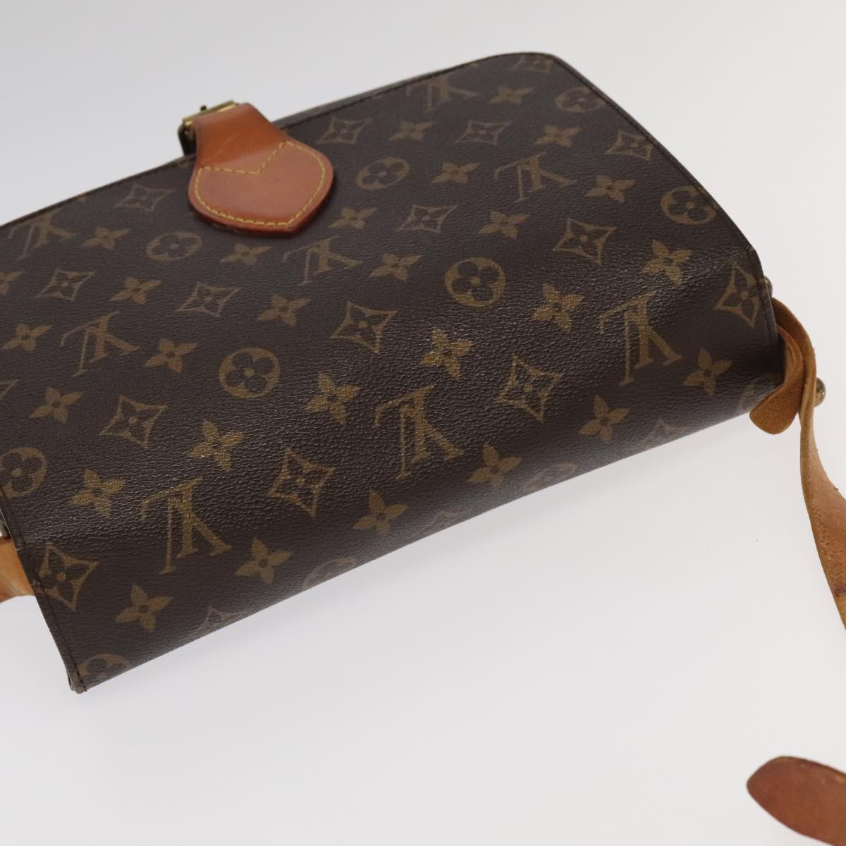 LOUIS VUITTON Monogram Cartouchiere GM Shoulder Bag M51252 LV Auth 96368