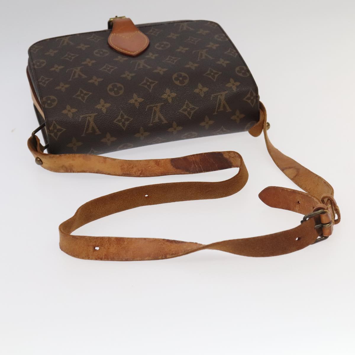 LOUIS VUITTON Monogram Cartouchiere GM Shoulder Bag M51252 LV Auth 96368