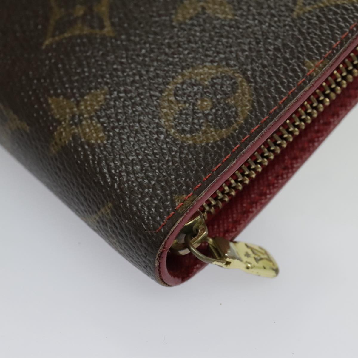 LOUIS VUITTON Monogram Cherry Porte Monnaie Zip Long Wallet M95006 LV Auth 96399