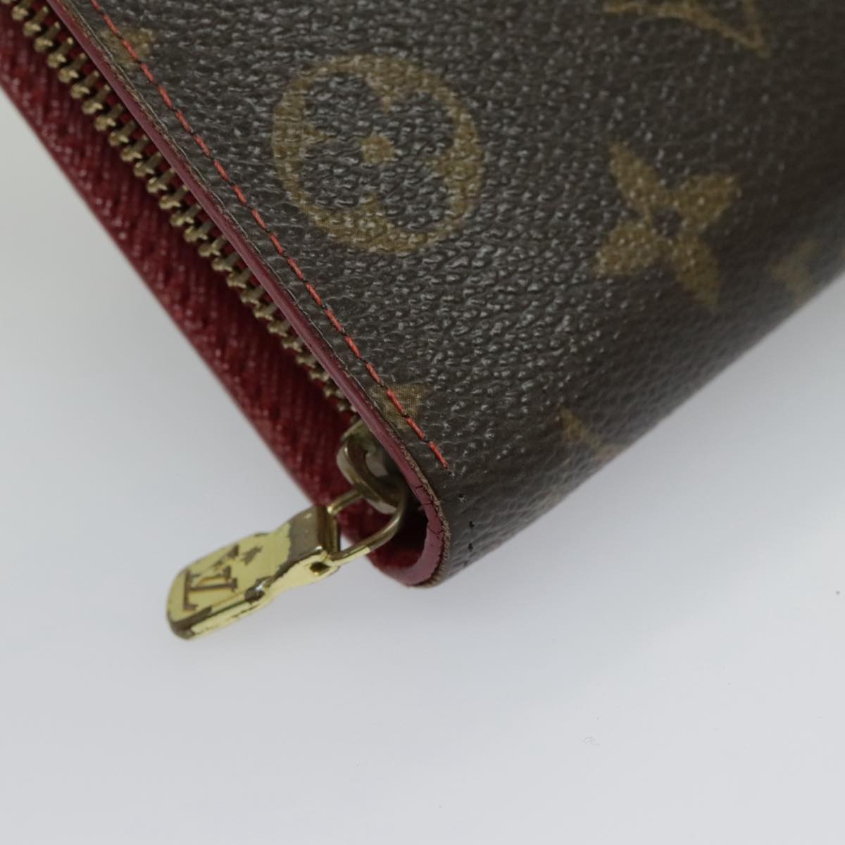 LOUIS VUITTON Monogram Cherry Porte Monnaie Zip Long Wallet M95006 LV Auth 96399