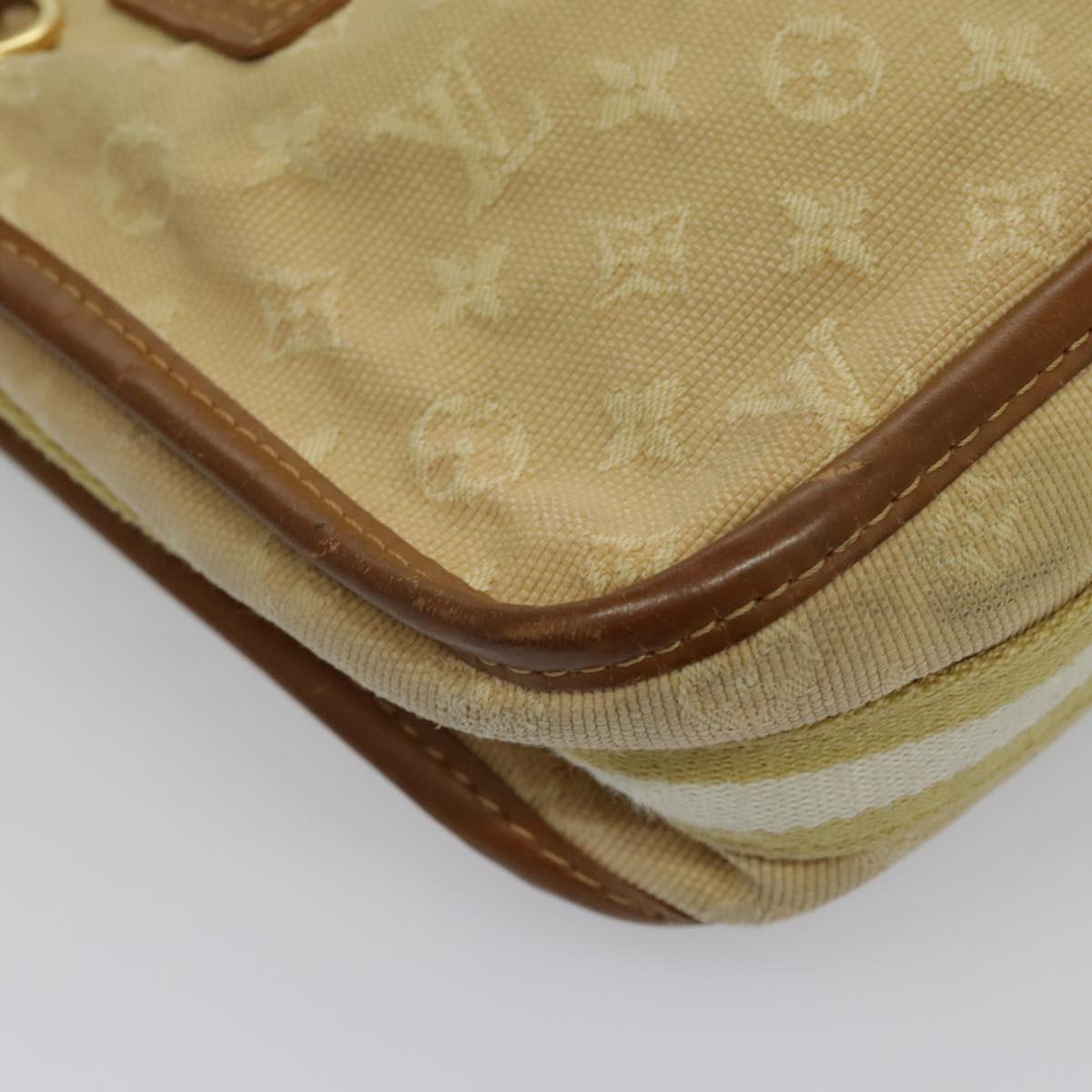 LOUIS VUITTON Monogram Mini Pochette Catrain Bag Beige M92333 LV Auth 96438