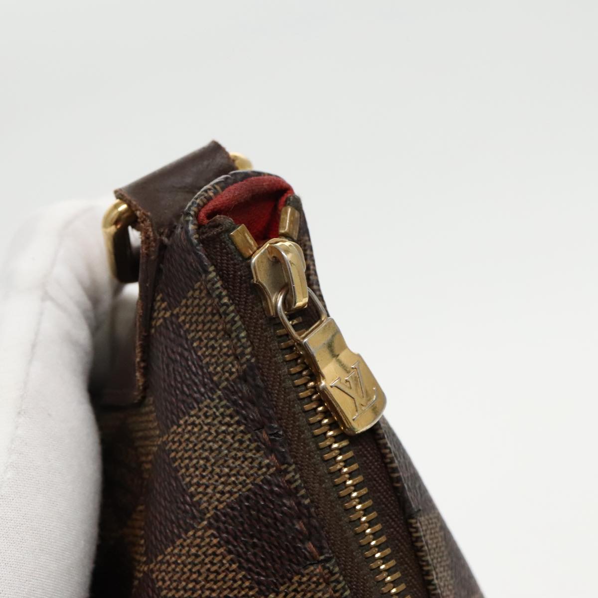 LOUIS VUITTON Damier Ebene Bloomsbury GM Shoulder Bag N42250 LV Auth 96448