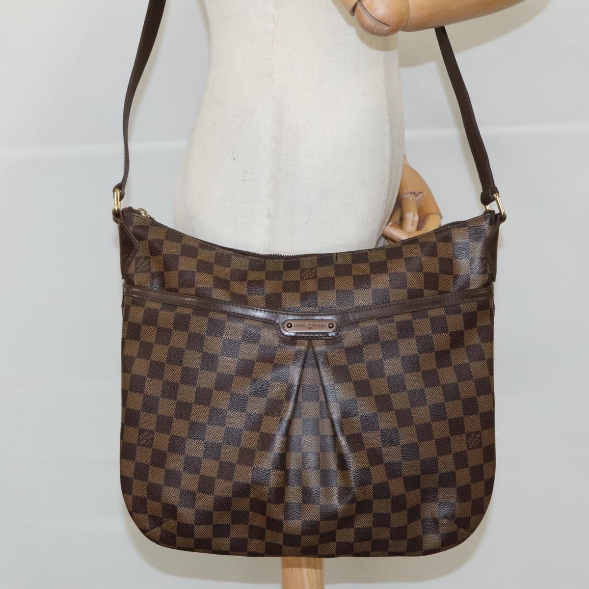 LOUIS VUITTON Damier Ebene Bloomsbury GM Shoulder Bag N42250 LV Auth 96448