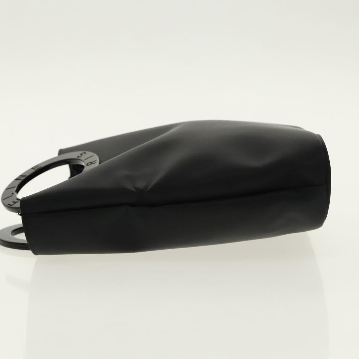 CELINE Hand Bag Nylon Black Auth 96449