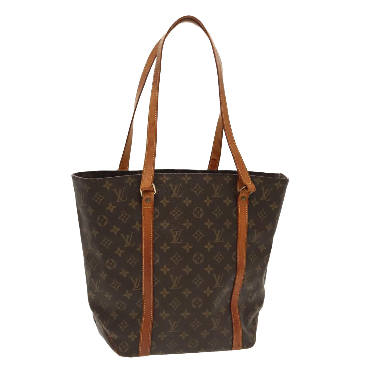 LOUIS VUITTON Monogram Sac Shopping Tote Bag M51108 LV Auth 96463