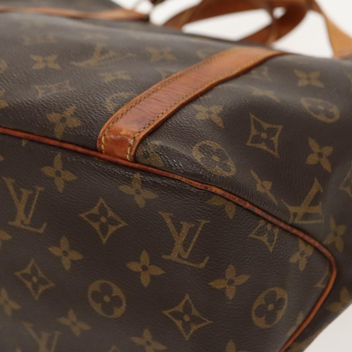 LOUIS VUITTON Monogram Sac Shopping Tote Bag M51108 LV Auth 96463