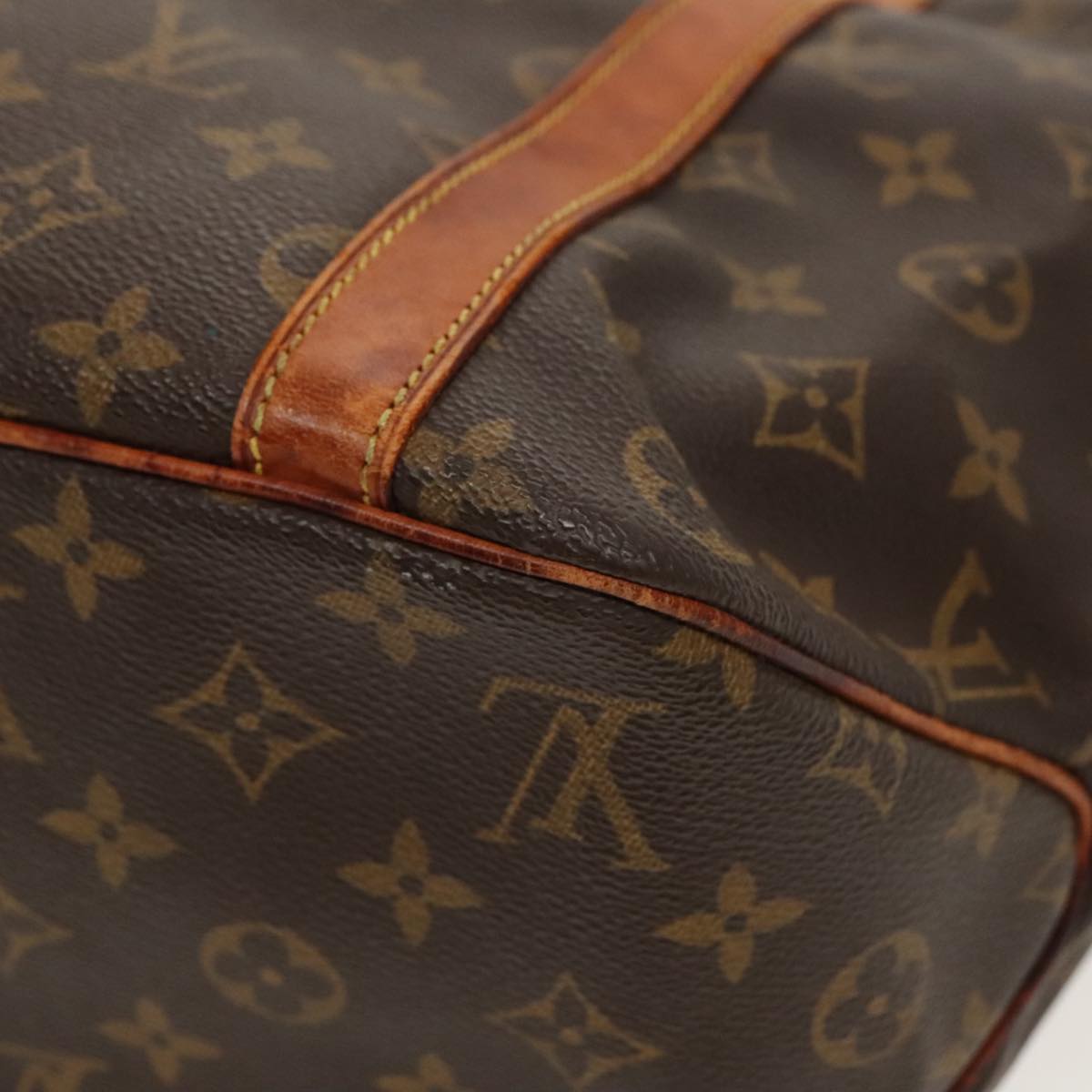 LOUIS VUITTON Monogram Sac Shopping Tote Bag M51108 LV Auth 96463