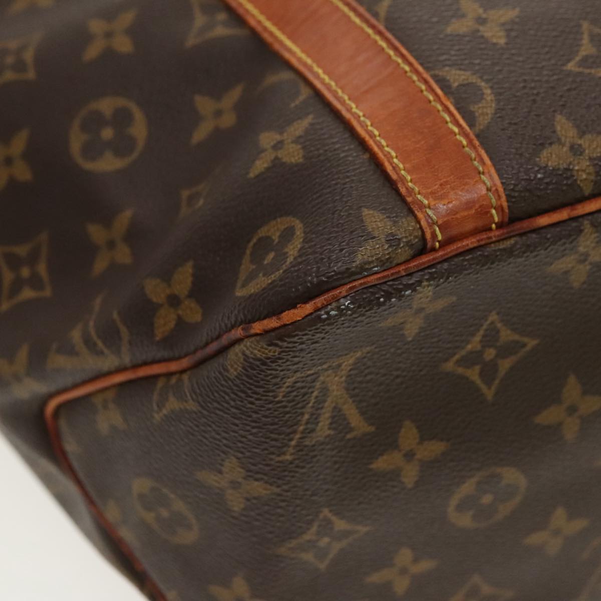 LOUIS VUITTON Monogram Sac Shopping Tote Bag M51108 LV Auth 96463