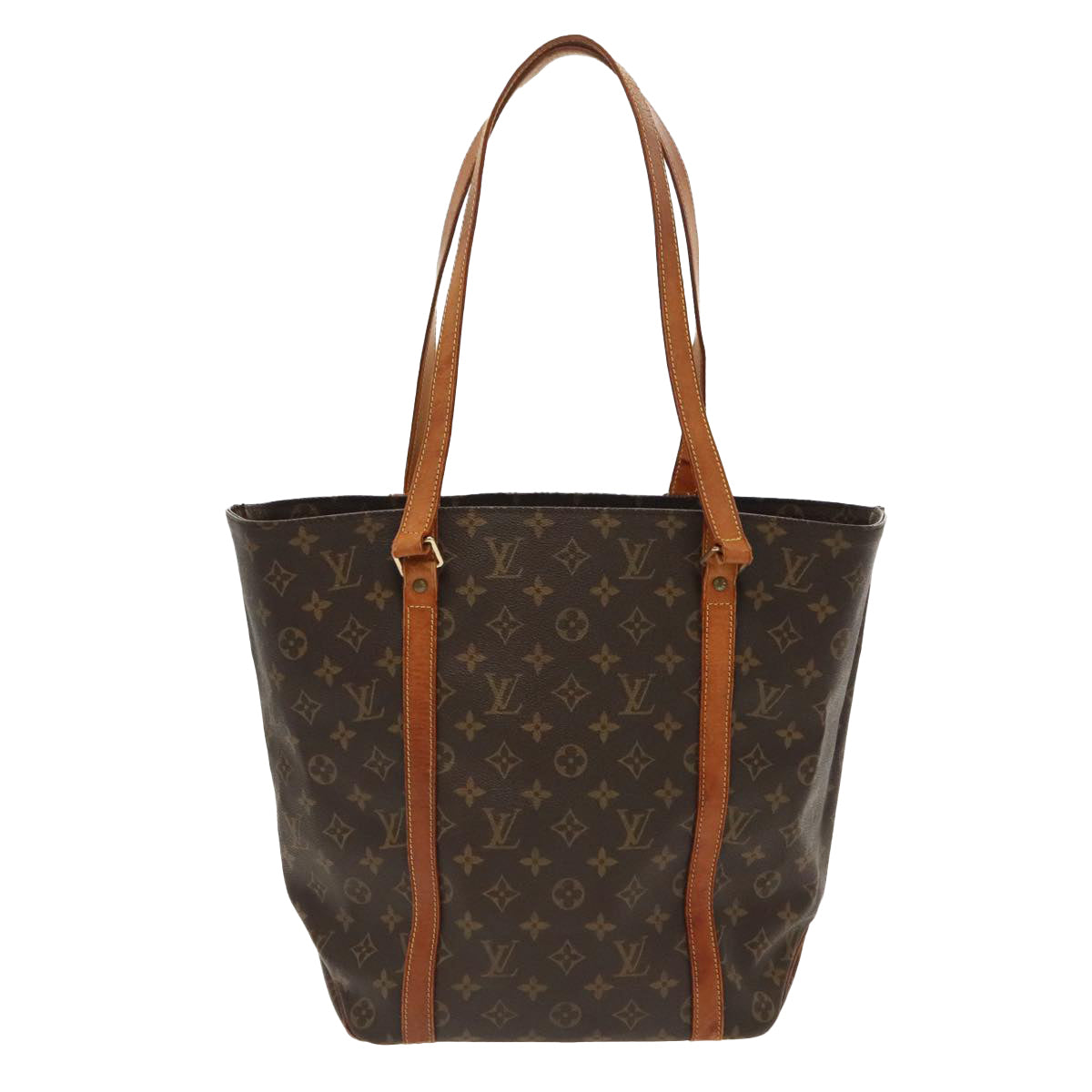 LOUIS VUITTON Monogram Sac Shopping Tote Bag M51108 LV Auth 96463