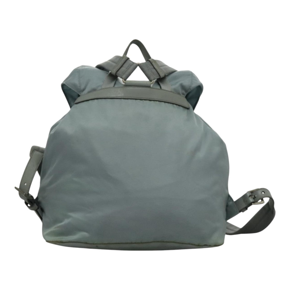 PRADA Backpack Nylon Light Blue Silver Auth 96485 - 0