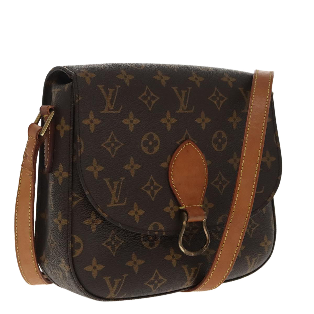 LOUIS VUITTON Monogram Saint Cloud GM Shoulder Bag M51242 LV Auth 96493