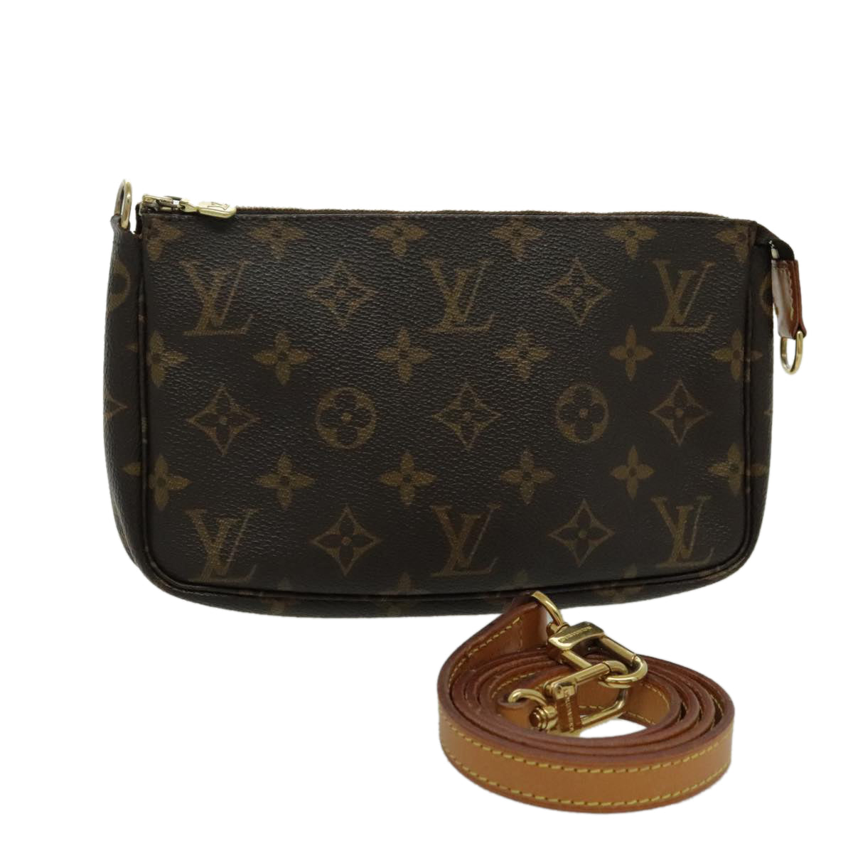 LOUIS VUITTON Monogram Pochette Accessoires Pouch M51980 LV Auth 96499