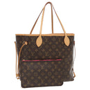LOUIS VUITTON Monogram Neverfull MM Tote Bag M40156 LV Auth 96507A-1