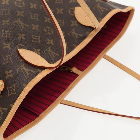 LOUIS VUITTON Monogram Neverfull MM Tote Bag M40156 LV Auth 96507A