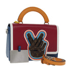LOUIS VUITTON Epi Peace Love Twist MM Hand Bag Red Blue M52513 LV Auth 96510S-1