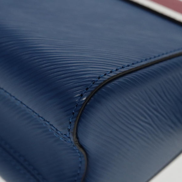 LOUIS VUITTON Epi Peace Love Twist MM Hand Bag Red Blue M52513 LV Auth 96510S