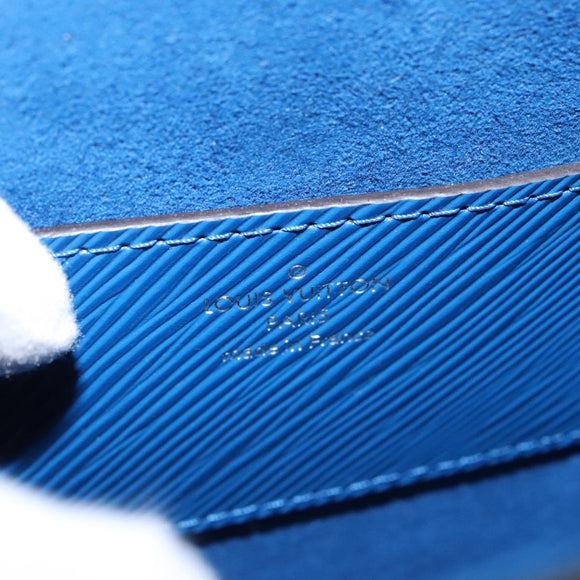 LOUIS VUITTON Epi Peace Love Twist MM Hand Bag Red Blue M52513 LV Auth 96510S