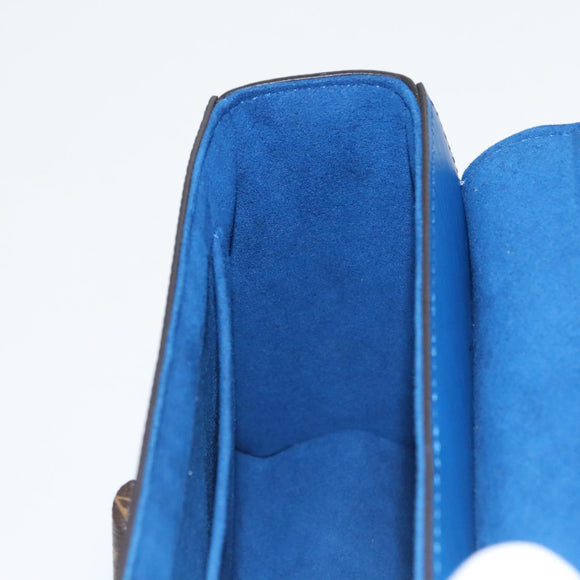 LOUIS VUITTON Epi Peace Love Twist MM Hand Bag Red Blue M52513 LV Auth 96510S