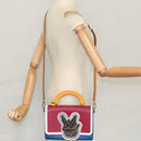 LOUIS VUITTON Epi Peace Love Twist MM Hand Bag Red Blue M52513 LV Auth 96510S-38