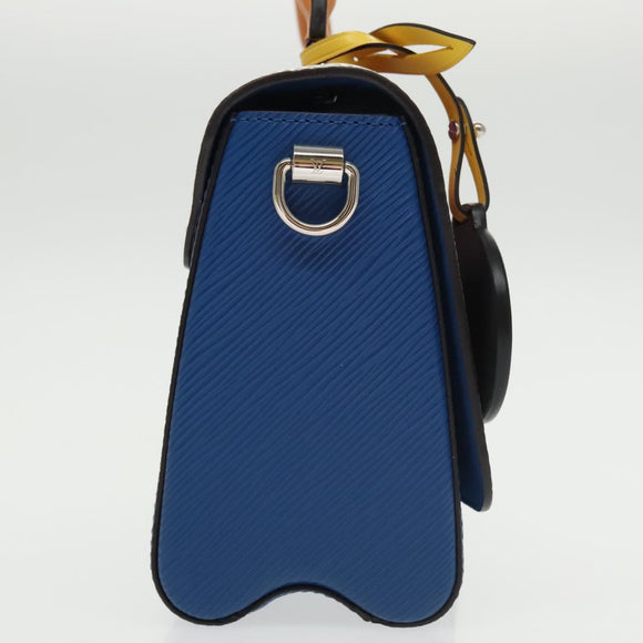 LOUIS VUITTON Epi Peace Love Twist MM Hand Bag Red Blue M52513 LV Auth 96510S