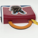 LOUIS VUITTON Epi Peace Love Twist MM Hand Bag Red Blue M52513 LV Auth 96510S-7