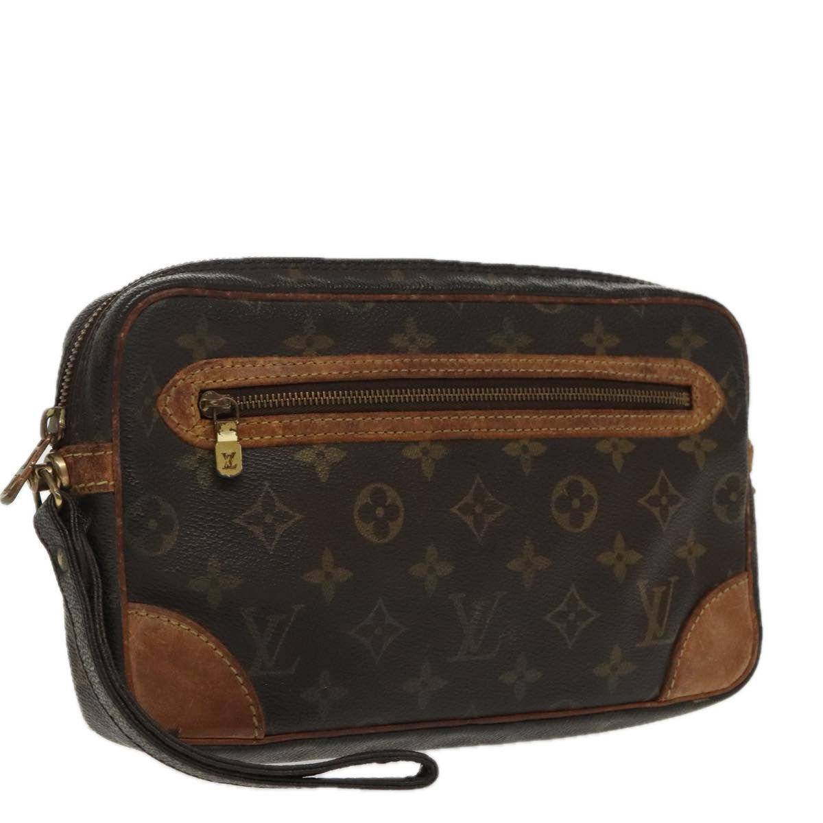 LOUIS VUITTON Monogram Marly Dragonne GM Clutch Bag M51825 LV Auth 96536