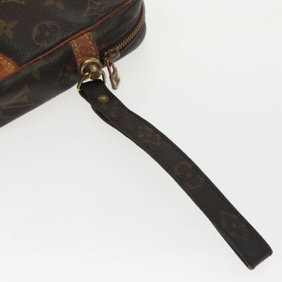 LOUIS VUITTON Monogram Marly Dragonne GM Clutchtasche M51825 LV Auth 96536