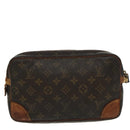 LOUIS VUITTON Monogram Marly Dragonne GM Clutchtasche M51825 LV Auth 96536-2