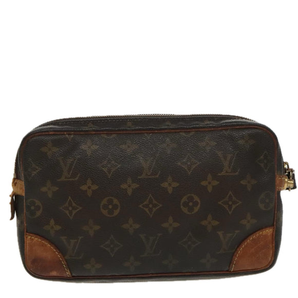 LOUIS VUITTON Monogram Marly Dragonne GM Clutchtasche M51825 LV Auth 96536