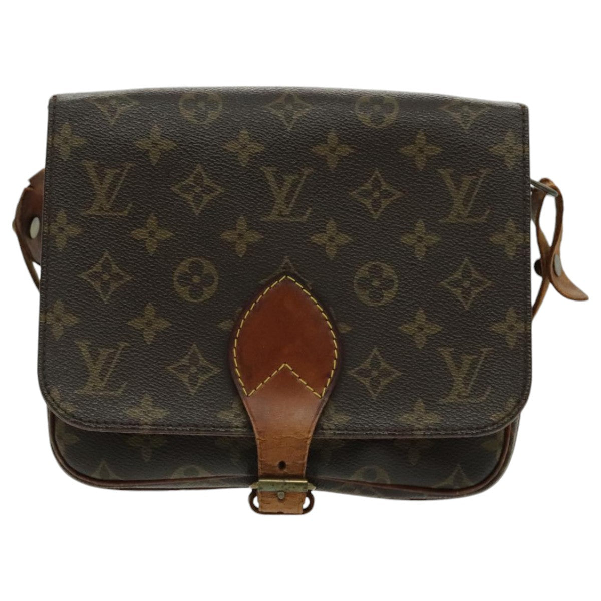 LOUIS VUITTON Monogram Cartouchiere MM Shoulder Bag M51253 LV Auth 96537