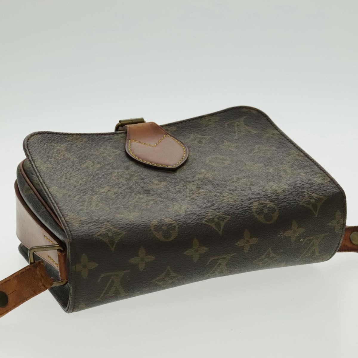 LOUIS VUITTON Monogram Cartouchiere MM Shoulder Bag M51253 LV Auth 96537