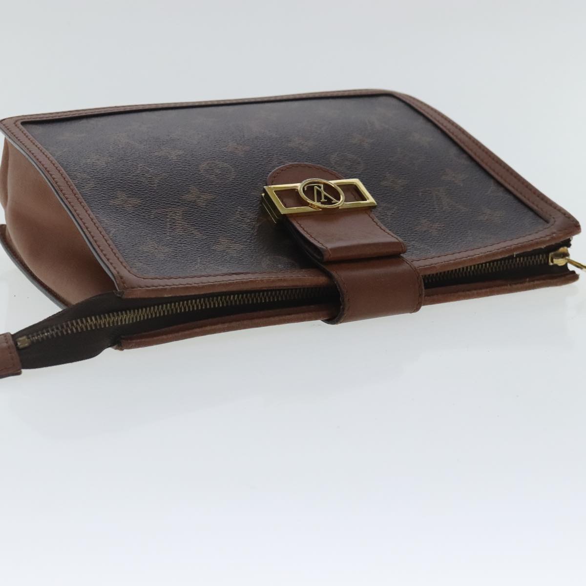 LOUIS VUITTON Monogram Reverse Pochette Dauphine Clutch Bag M69184 LV Auth 96538