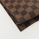 LOUIS VUITTON Damier Ebene Poche Toilette 26 Pouch N47543 LV Auth 96548-14
