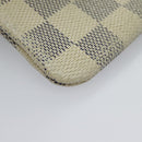 LOUIS VUITTON Damier Azur Pochette Cles Coin Purse N62659 LV Auth 96552-7