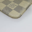 LOUIS VUITTON Damier Azur Pochette Cles Coin Purse N62659 LV Auth 96552-17