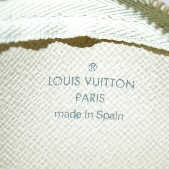 LOUIS VUITTON Damier Azur Pochette Cles Coin Purse N62659 LV Auth 96552