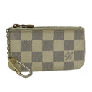 LOUIS VUITTON Damier Azur Pochette Cles Coin Purse N62659 LV Auth 96552-1
