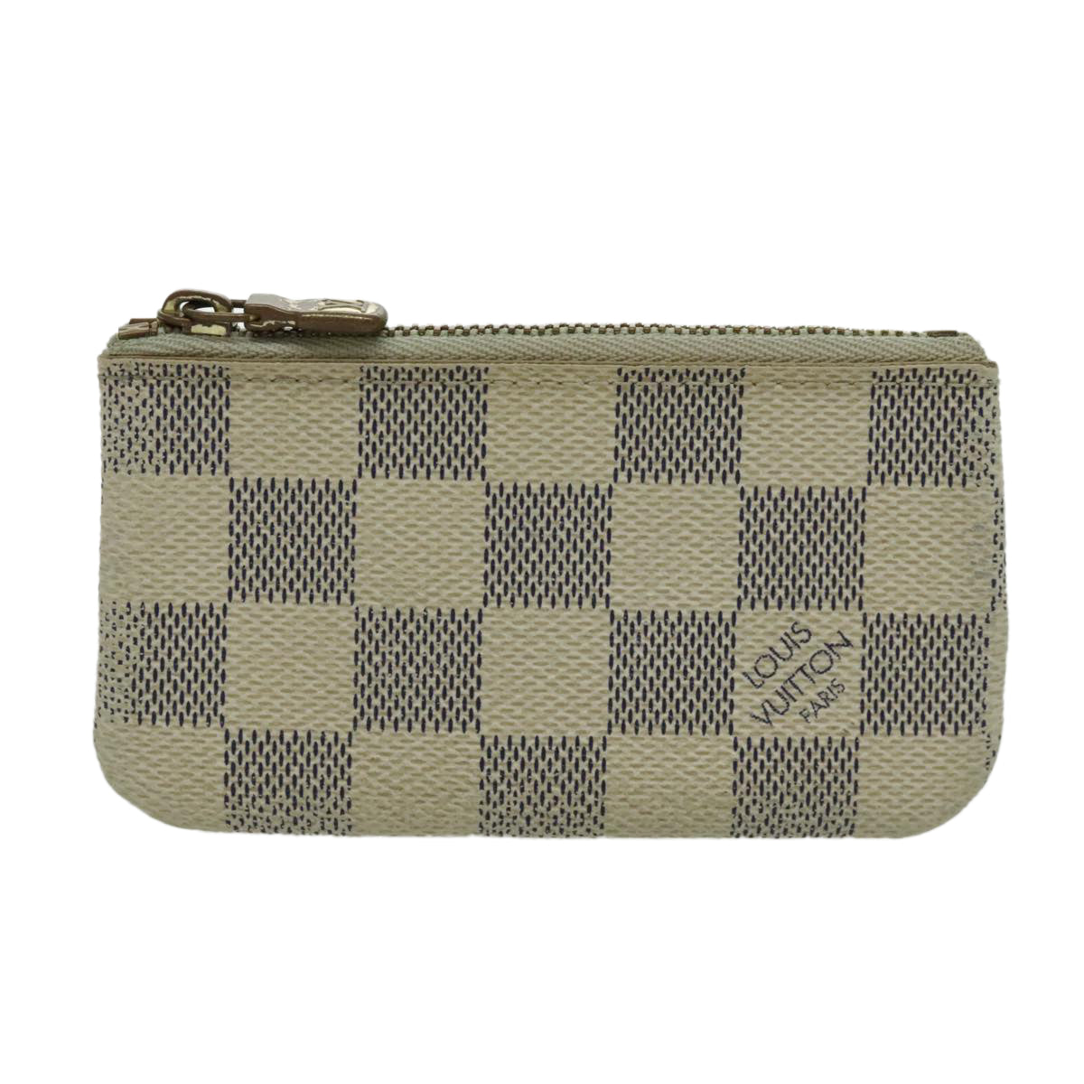 LOUIS VUITTON Damier Azur Pochette Cles Coin Purse N62659 LV Auth 96552