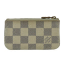 LOUIS VUITTON Damier Azur Pochette Cles Coin Purse N62659 LV Auth 96552-2