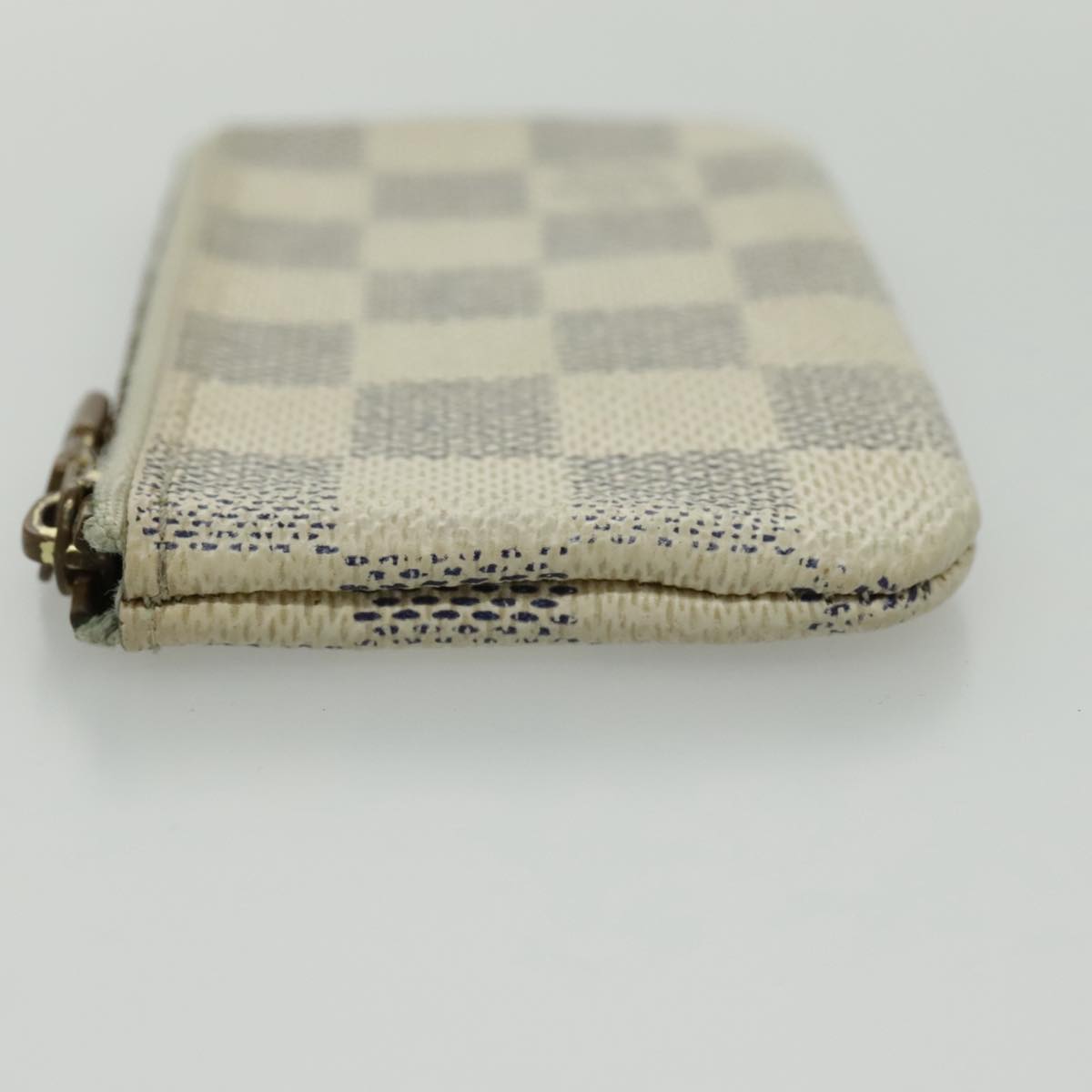 LOUIS VUITTON Damier Azur Pochette Cles Coin Purse N62659 LV Auth 96552