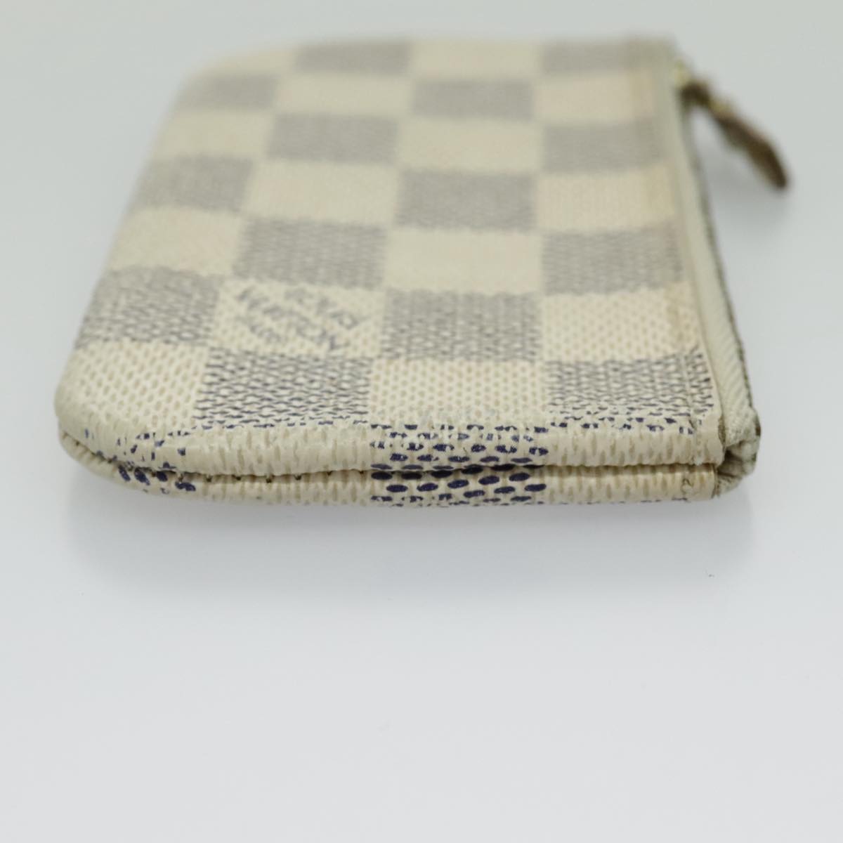 LOUIS VUITTON Damier Azur Pochette Cles Coin Purse N62659 LV Auth 96552