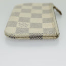 LOUIS VUITTON Damier Azur Pochette Cles Coin Purse N62659 LV Auth 96552-4