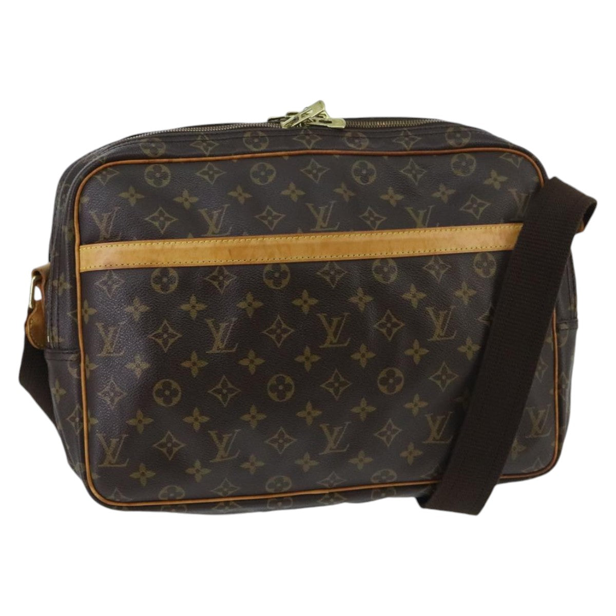 LOUIS VUITTON Monogram Reporter GM Shoulder Bag M45252 LV Auth 96564