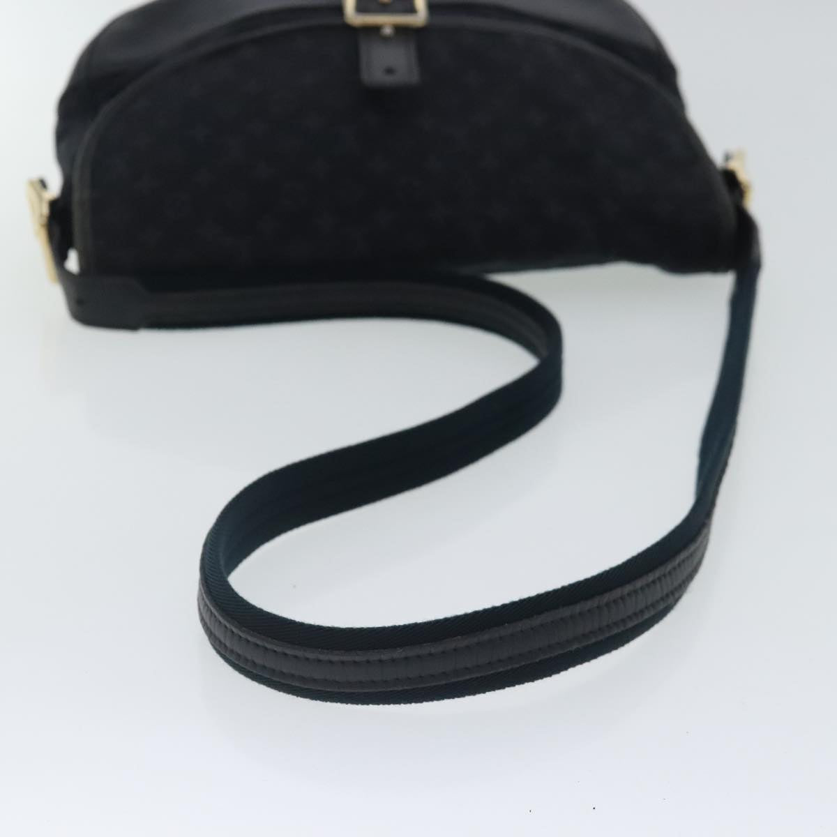 LOUIS VUITTON Monogram Mini Belanger Shoulder Bag Black M92672 LV Auth 96569