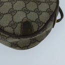 GUCCI GG Supreme Web Sherry Line Shoulder Bag PVC Beige 156 02 066 Auth 96584-9