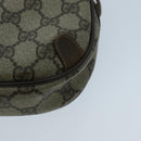 GUCCI GG Supreme Web Sherry Line Shoulder Bag PVC Beige 156 02 066 Auth 96584-15