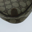 GUCCI GG Supreme Web Sherry Line Shoulder Bag PVC Beige 156 02 066 Auth 96584-16